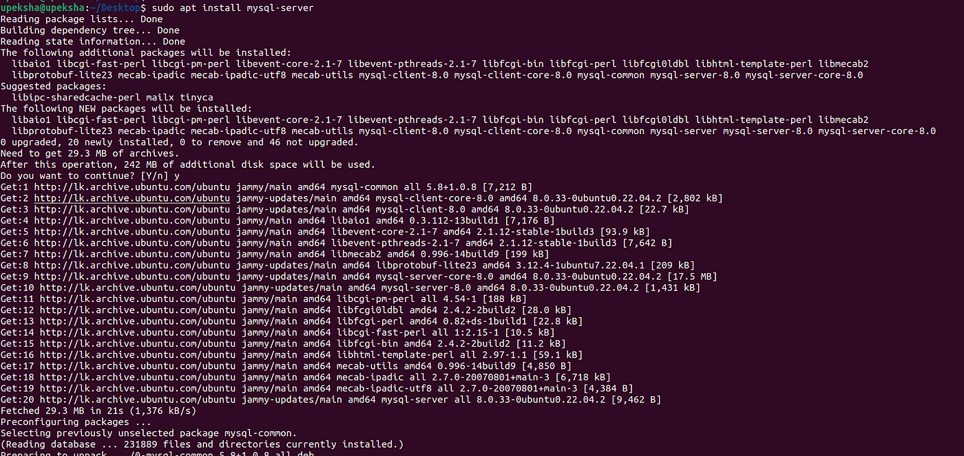 My MySQL Experience with Ubuntu | Stackademic