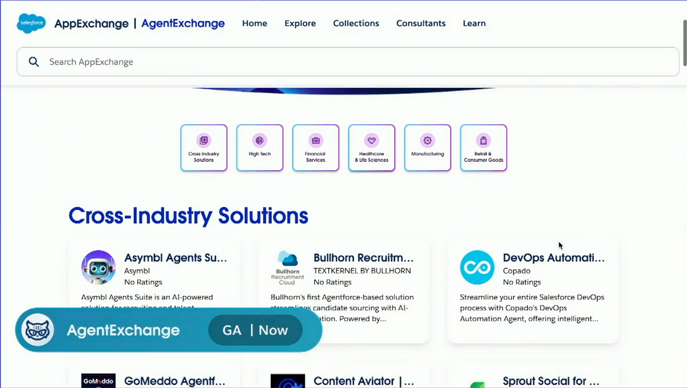 Agentforce AgentExchange