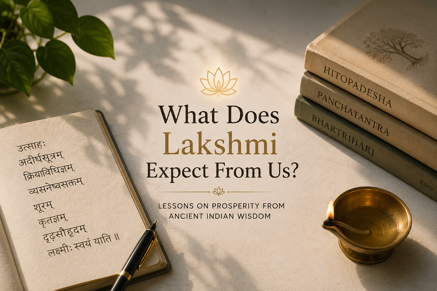 We Ask Lakshmi for Wealth. But What Does Lakshmi Ask of Us?