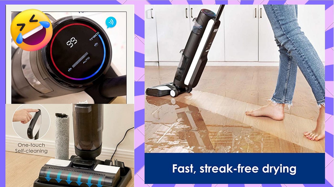 Tineco Floor ONE S3 Cordless Hardwood Floors Cleaner, Lightweight Wet Dry  Vacuum Cleaners for Multi-Surface Cleaning with Smart Control System