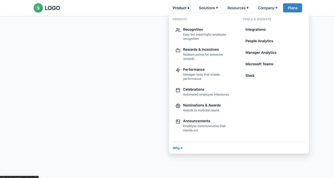 Navbar Menu