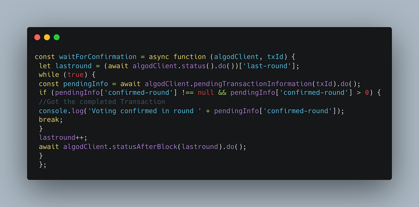 Build a decentralized voting app with Choice Coin and Javascript algorand  SDK Using NodeJs📨 | by Samuel Tosin | CoinsBench