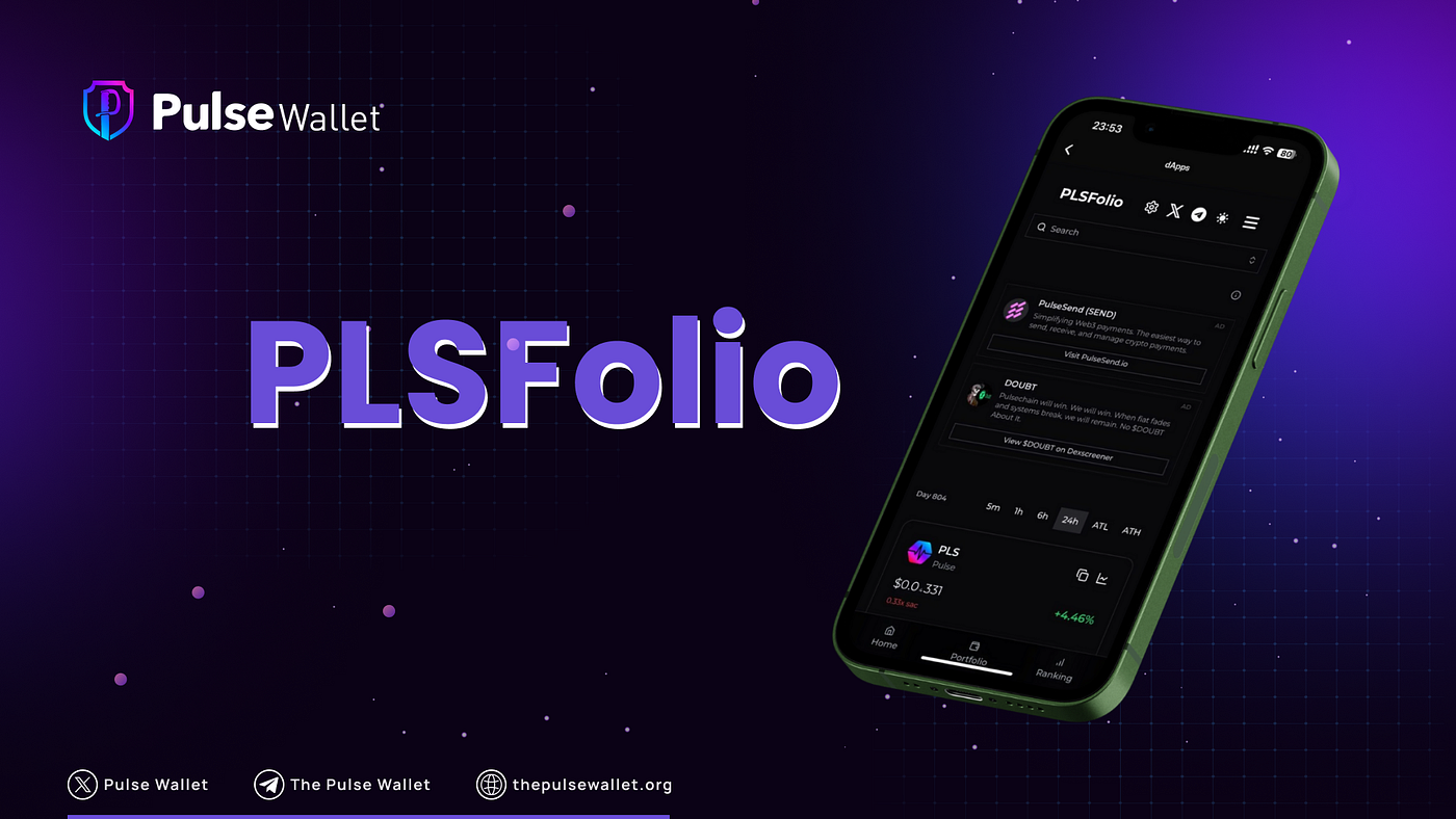 PLSFolio: A Comprehensive Dashboard for PulseChain Analytics and Portfolio  Tracking | by Pulse Wallet | Medium