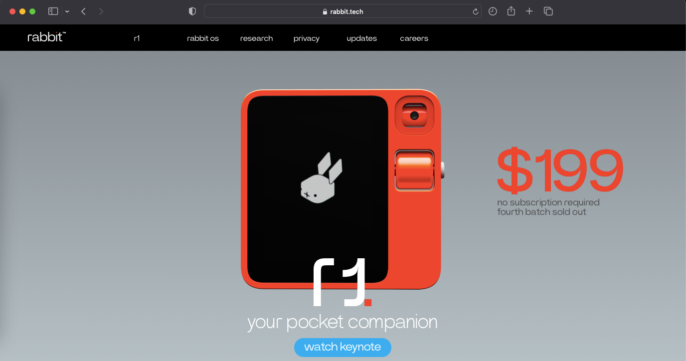 Rabbit R1 puts an AI-powered personal assistant in your pocket