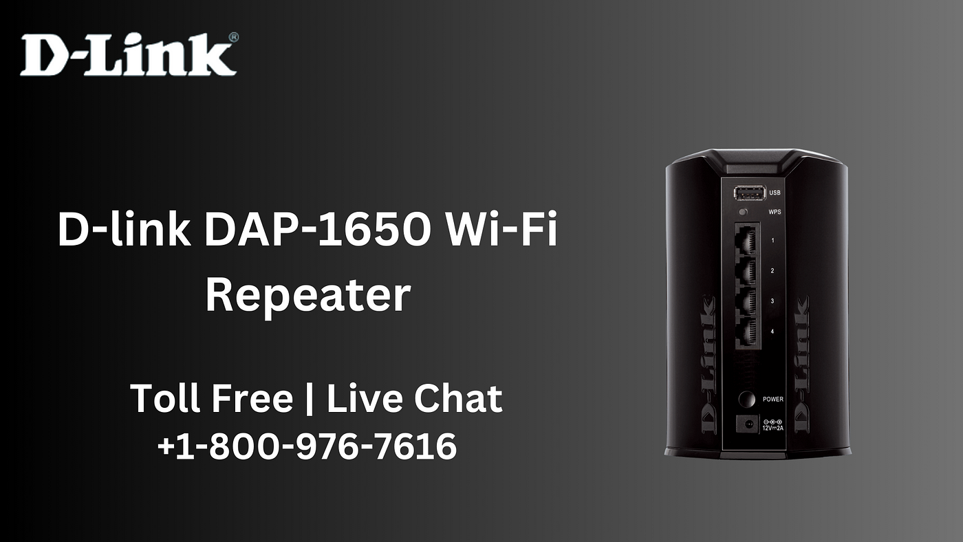 D-link DAP-1650 Wi-Fi Repeater +1–800–976–7616 DLink Support by Dlink Ap Net Sep, 2023 Medium