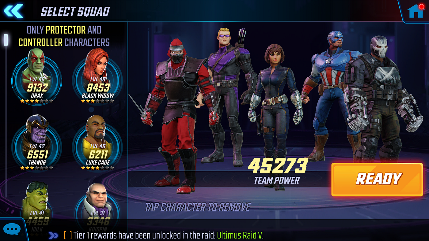 Aumentando o level de seus personagens em MARVEL Strike Force