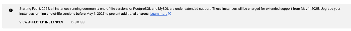[GCP] Cloud SQL Extended Support 소개