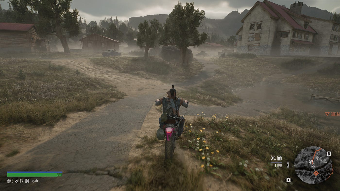 playthis: days gone. let's talk about open world games, by Doc Burford