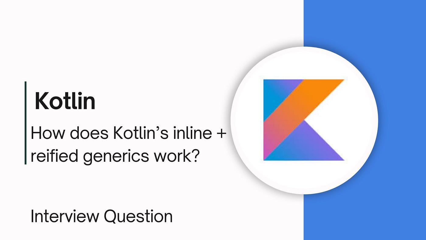 How does Kotlin’s inline + reified generics work with a real example?