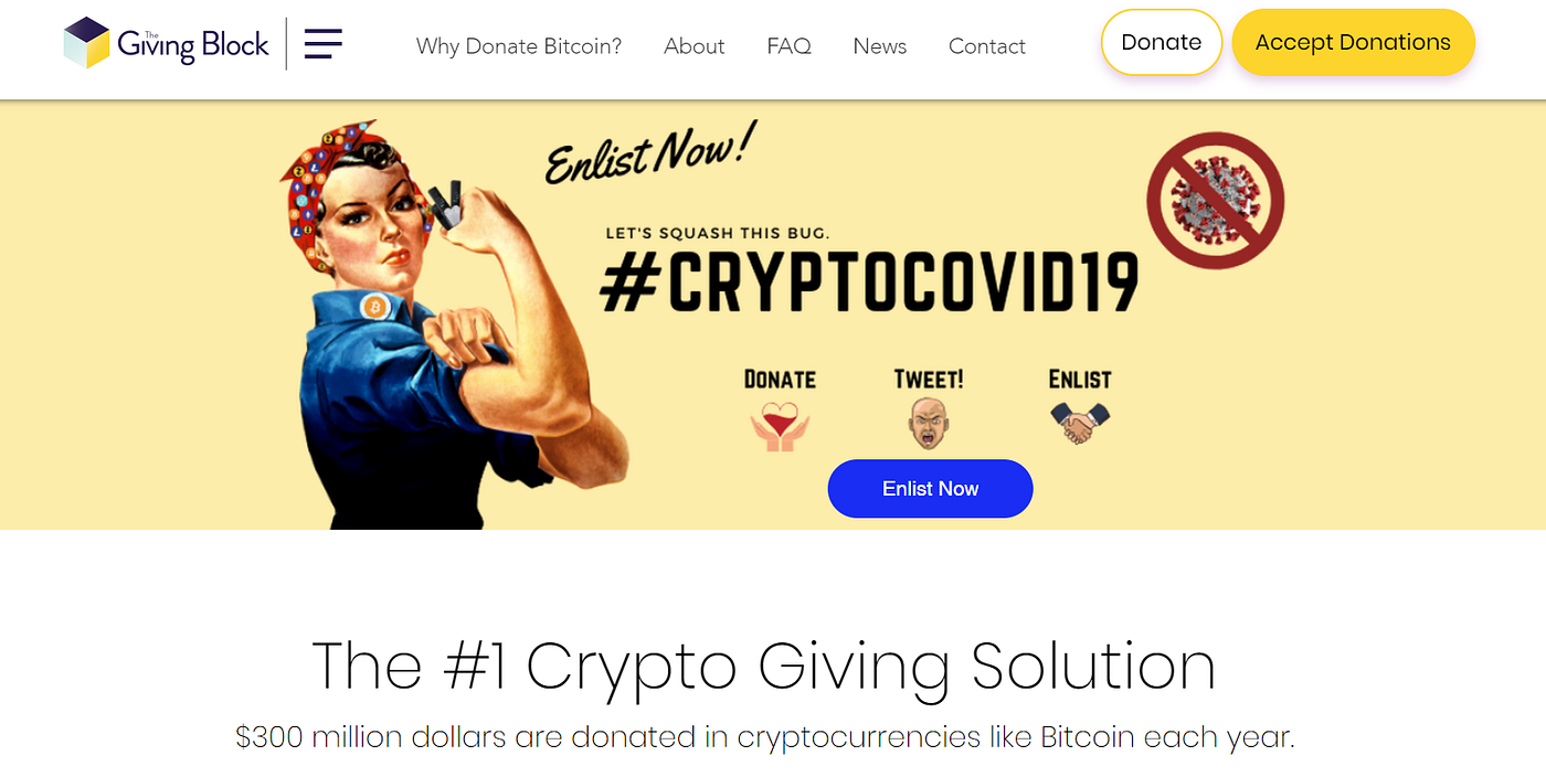 How to Get Bitcoin (BTC) Donations for your Not-For-Profit/Charity | by  Arpit Agarwal | Medium