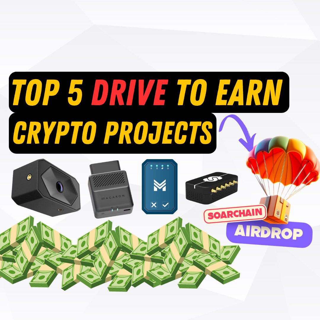 The Top 5 Drive to Earn Passive Crypto DePin Projects of 2024 | by Passive  Crypto Income | Medium