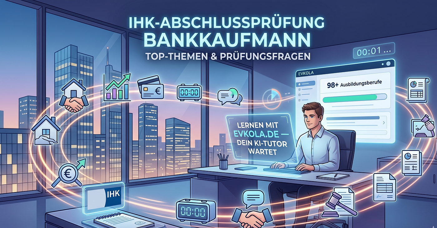 IHK Prüfung Bankkaufmann — Die wichtigsten Themen & Prüfungsfragen