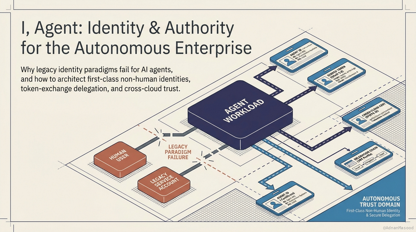 I, Agent: Identity and Authority for the Autonomous Enterprise
