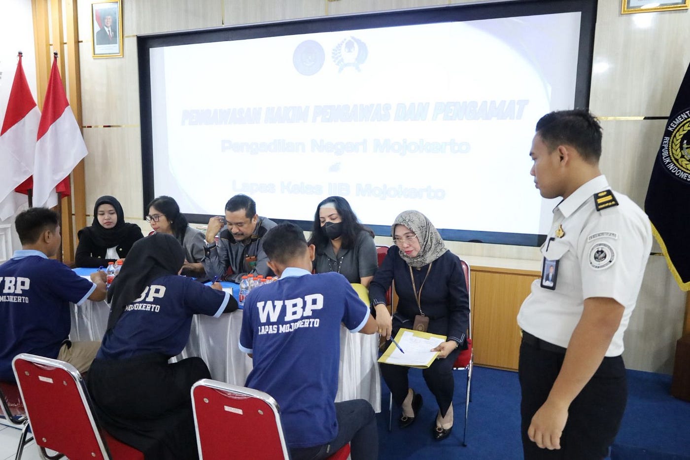 Lapas Mojokerto Terima Kunjungan Hakim Wasmat, Pastikan Hak Warga Binaan Terpenuhi