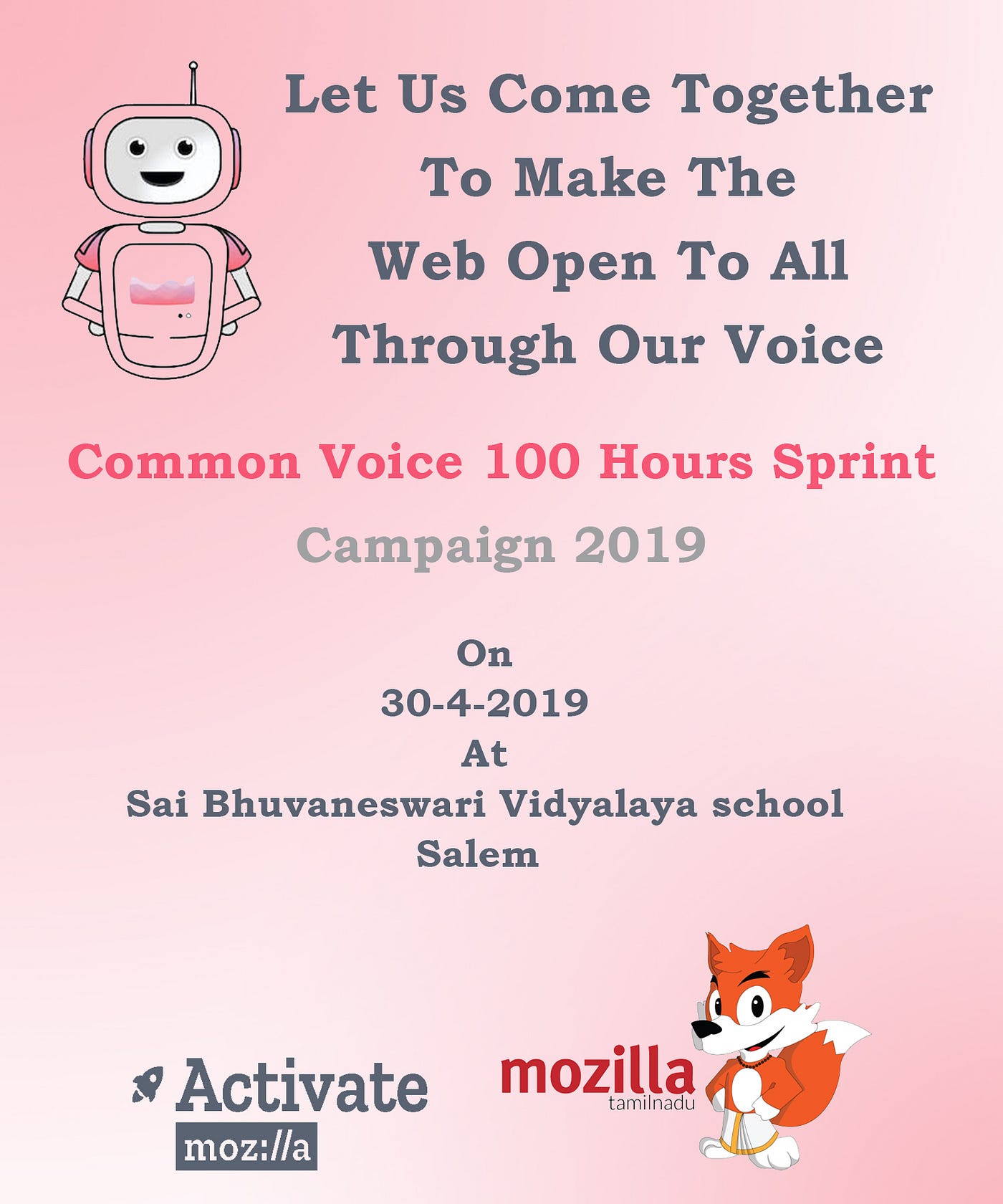 Common Voice 100 Hours Sprint