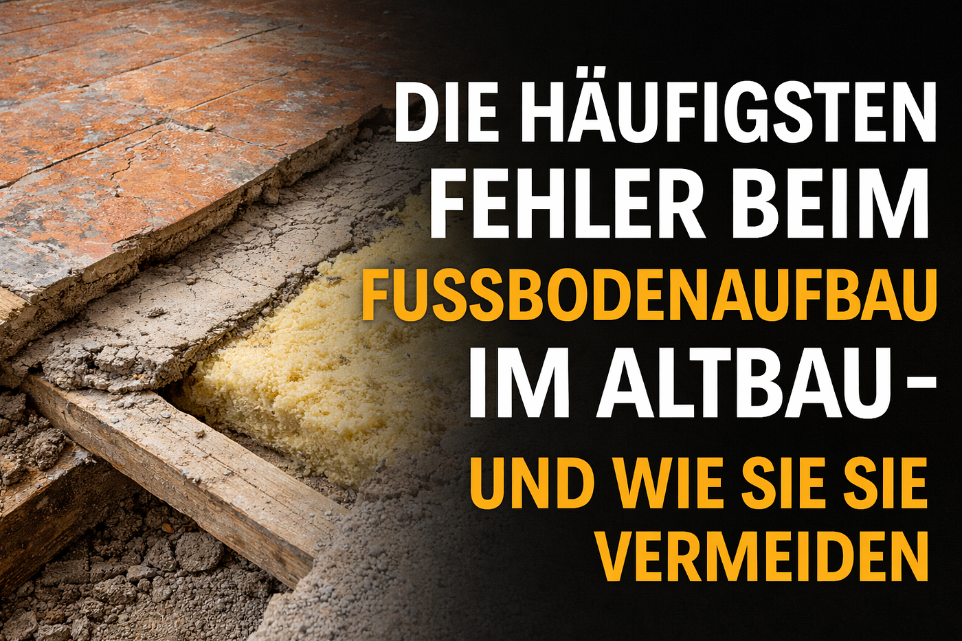 Die häufigsten Fehler beim Fußbodenaufbau im Altbau — und wie Sie sie vermeiden