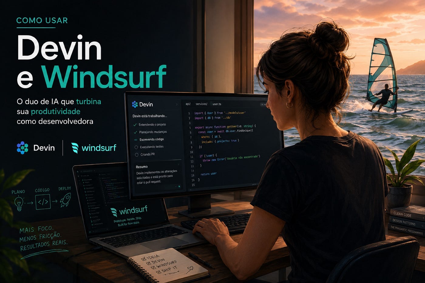 Trabalhando com Devin e Windsurf: quando usar cada ferramenta de IA