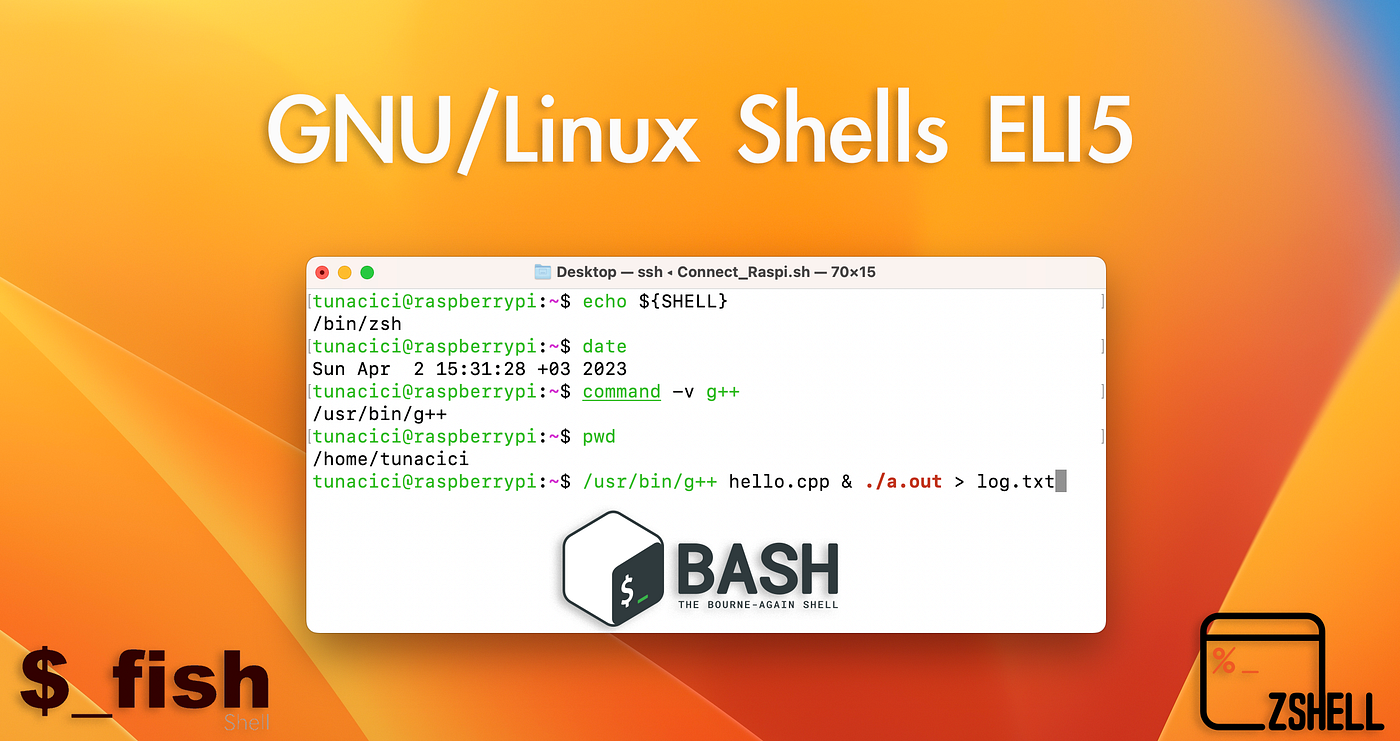 GNU/Linux CLI Shells ELI5: sh, bash, zsh and more | by Tuna Cici | Apr,  2023 | Medium