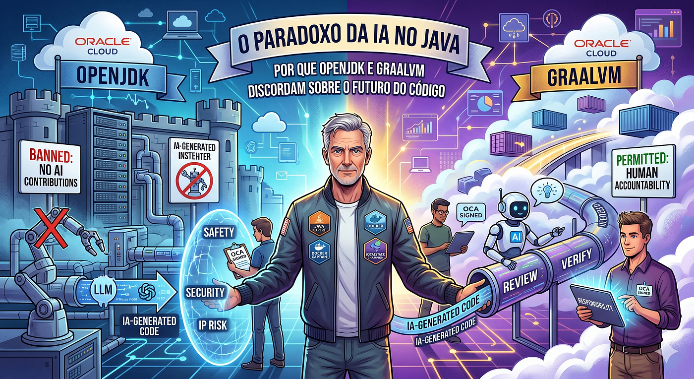 O Paradoxo da IA no Java: Por que OpenJDK e GraalVM discordam sobre o futuro do código