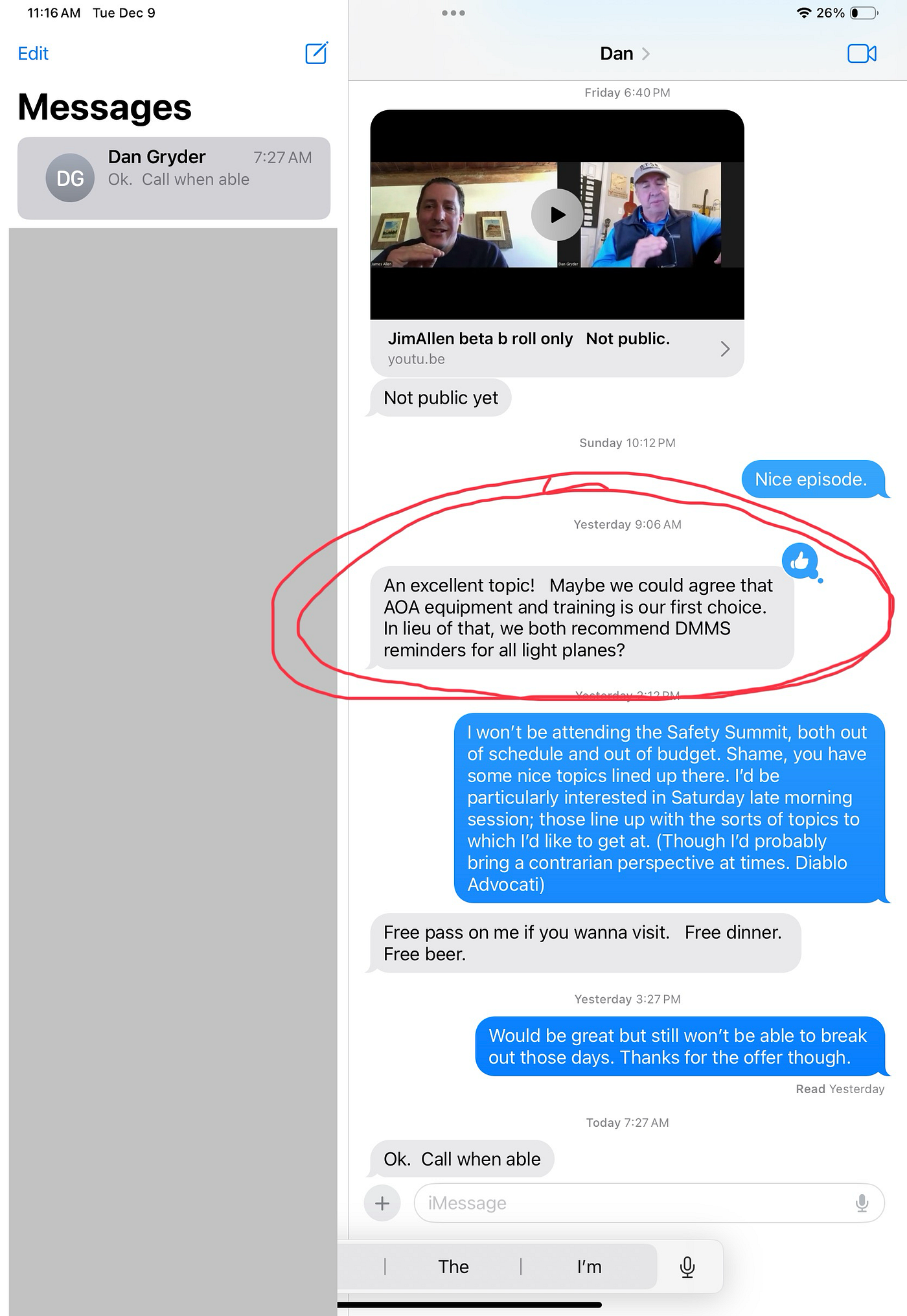 A Response to the DMMS AOA “Debate”