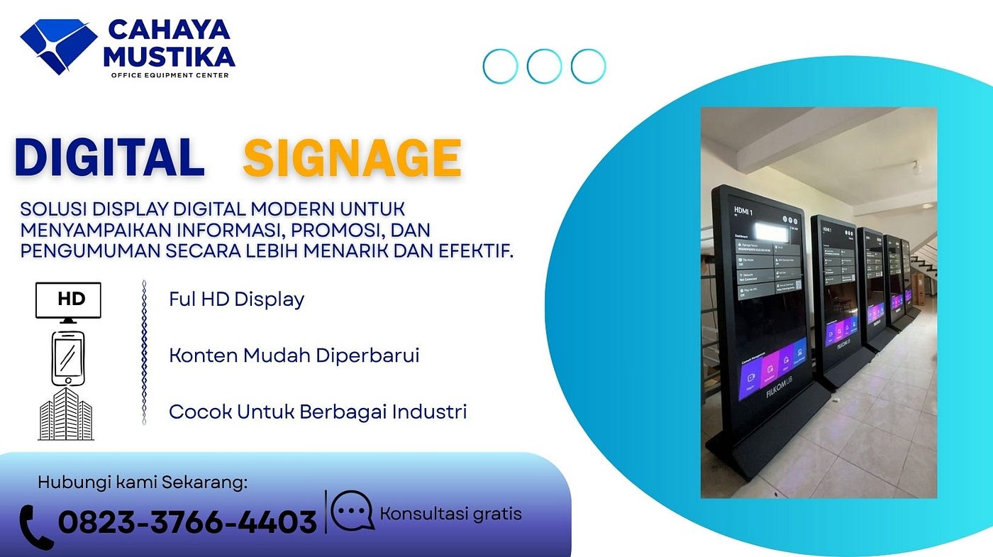Jual Digital Signage Kiosk SemarangWA 0823–3766–4403, Jual Digital Signage Kiosk Semarang