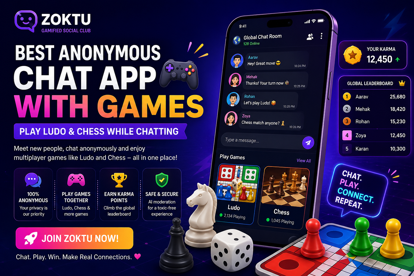 Best Anonymous Chat App with Games