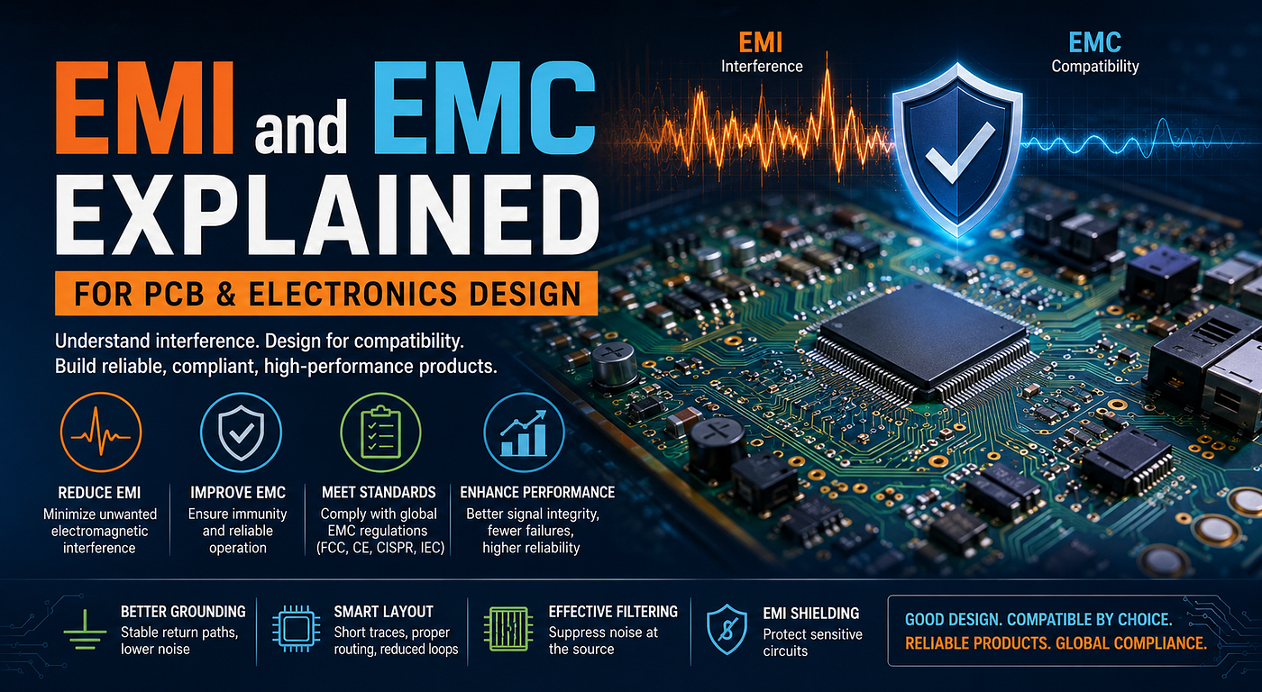 EMI and EMC in PCB Design Explained: Why Electromagnetic Compatibility Defines Modern Electronics…