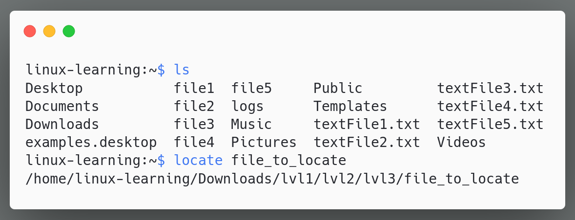 How To Use The Locate Command