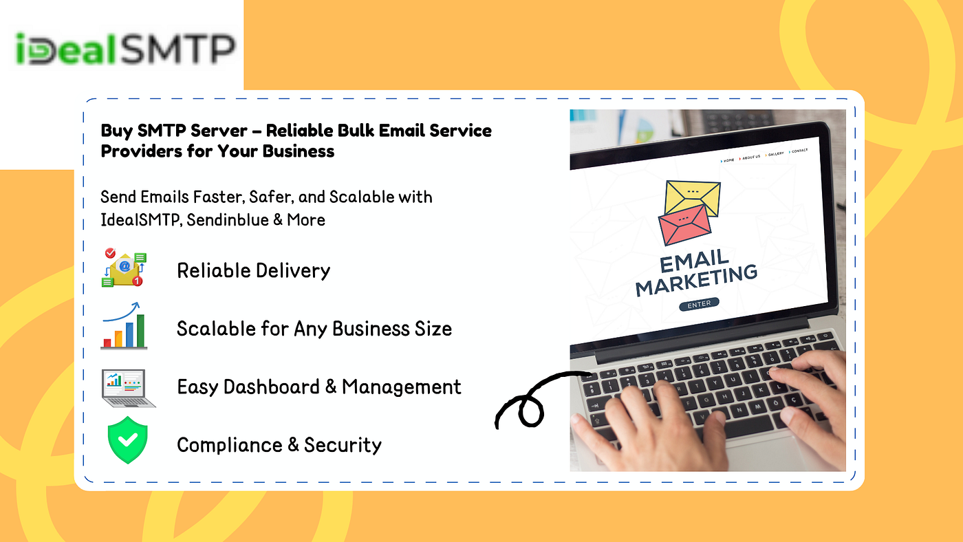 Buy SMTP Server: Top 5 Bulk Email Service Providers in 2025 (Sendinblue, Postmark, Mailchimp, SMTP.c