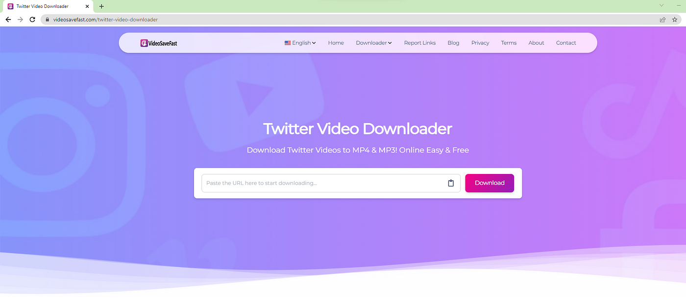 Twitter Video Downloader - Download Twitter video to mp4