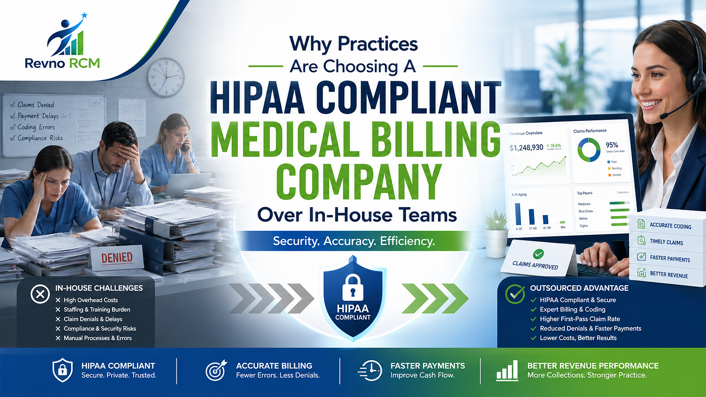 Why Practices Are Choosing A HIPAA Compliant Medical Billing Company Over In-House Teams