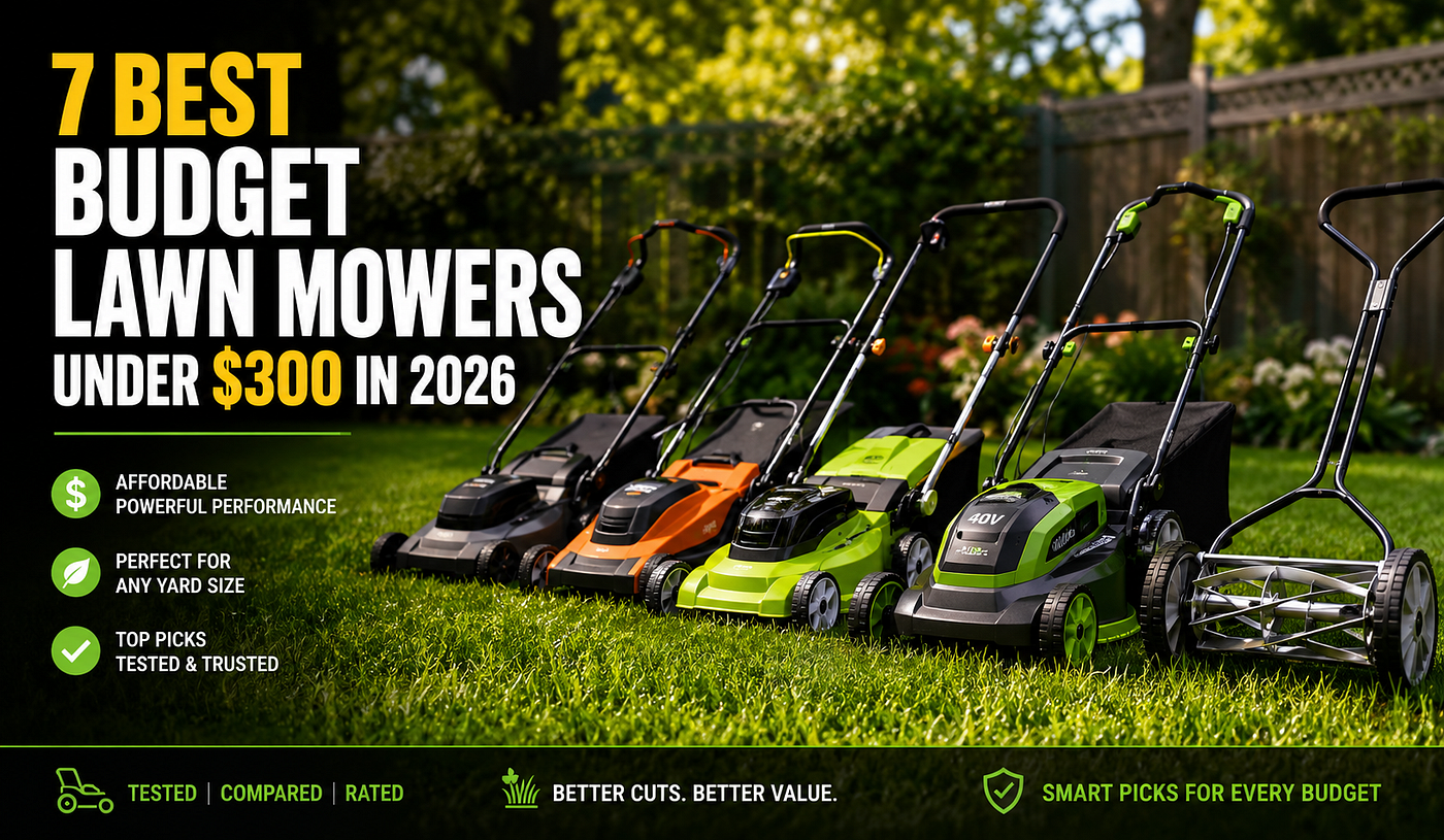 7 Best Budget Lawn Mowers Under $300 in 2026