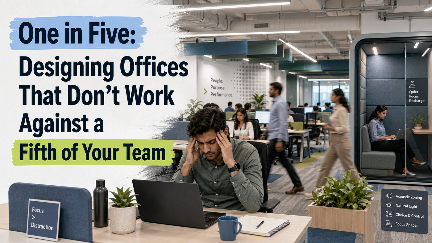 One in Five: Designing Offices That Don’t Work Against a Fifth of Your Team