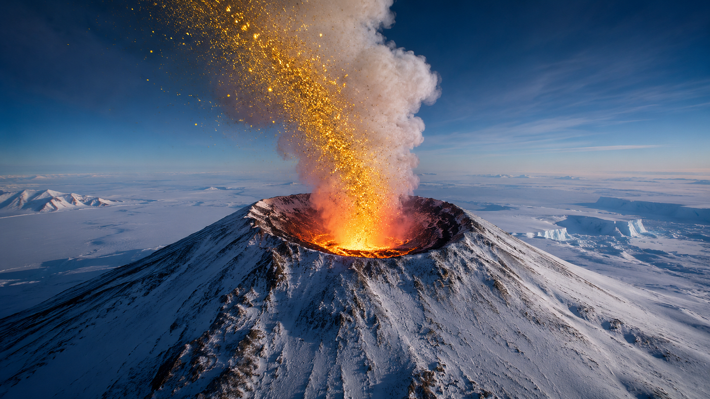 Did You Know…a Volcano in Antarctica Is Spewing Gold Into the Atmosphere?