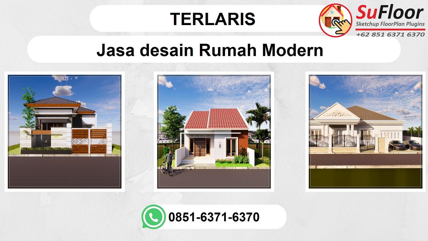 TERLARIS, WA 0851–6371–6370 Jasa Desain Rumah Modern Baru