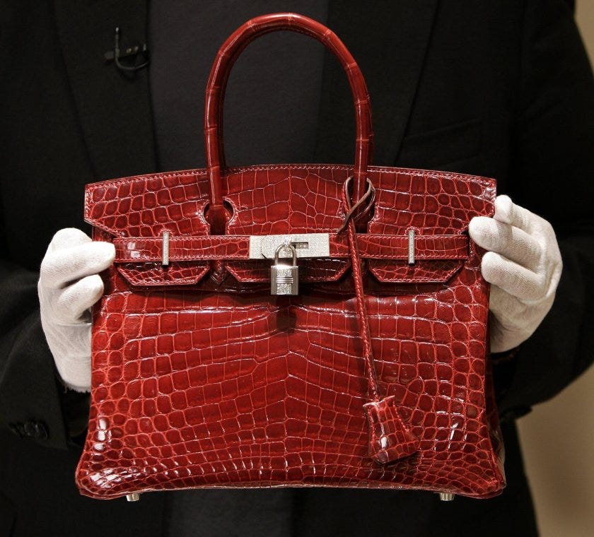 Princess Diana Gianni Versace Rare Croc hand/shoulder strap Kelly Bag As  new