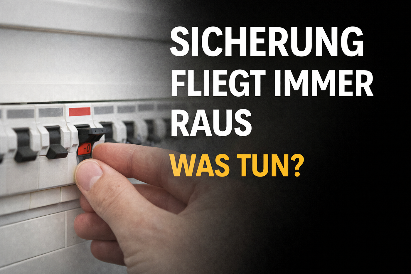 Sicherung fliegt immer raus? 7 Ursachen und was du jetzt tun musst