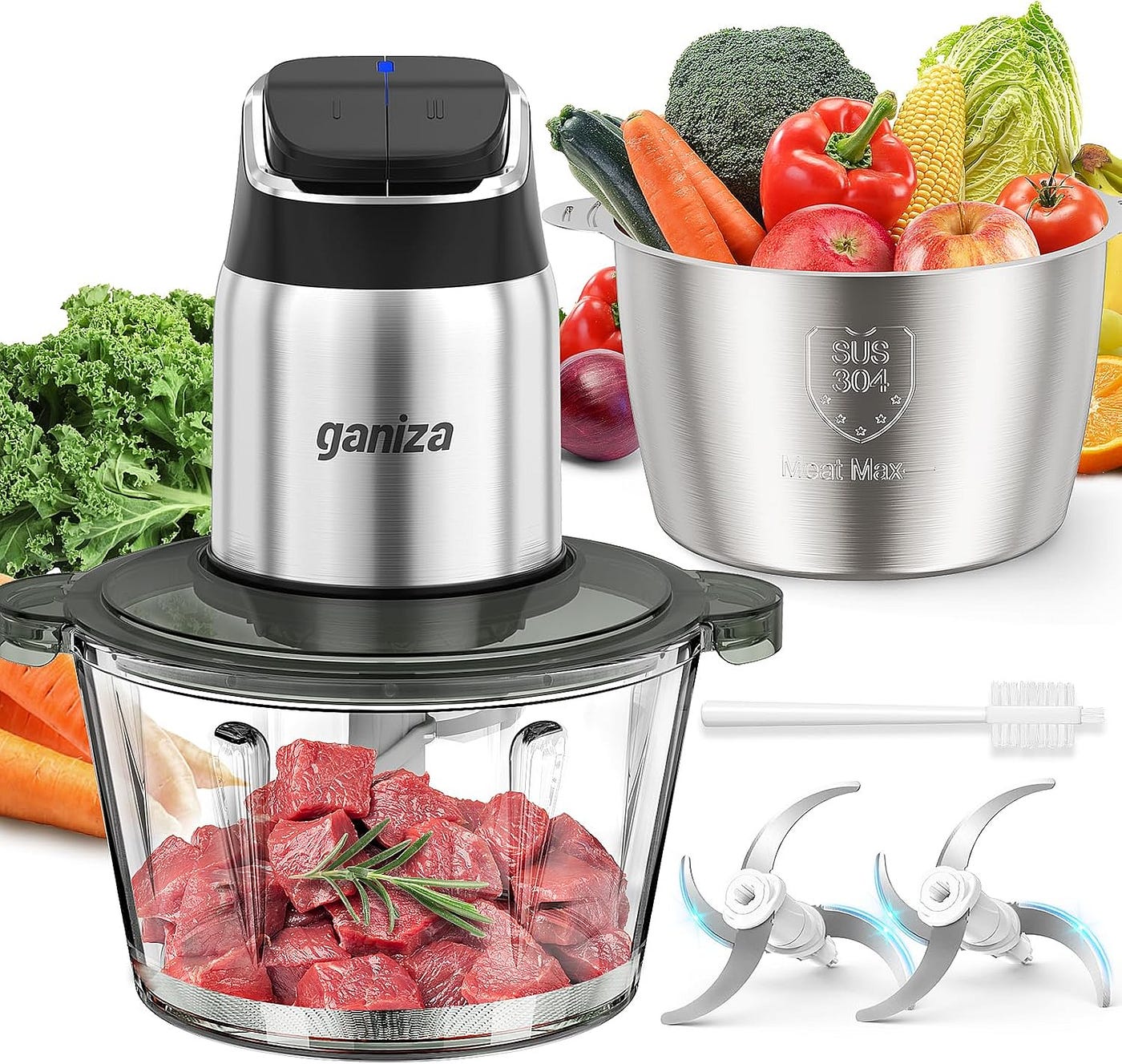 Ganiza 2-Speed Food Processor Review: Dual Bowls, Meat Grinder & Smart Features for Effortless…