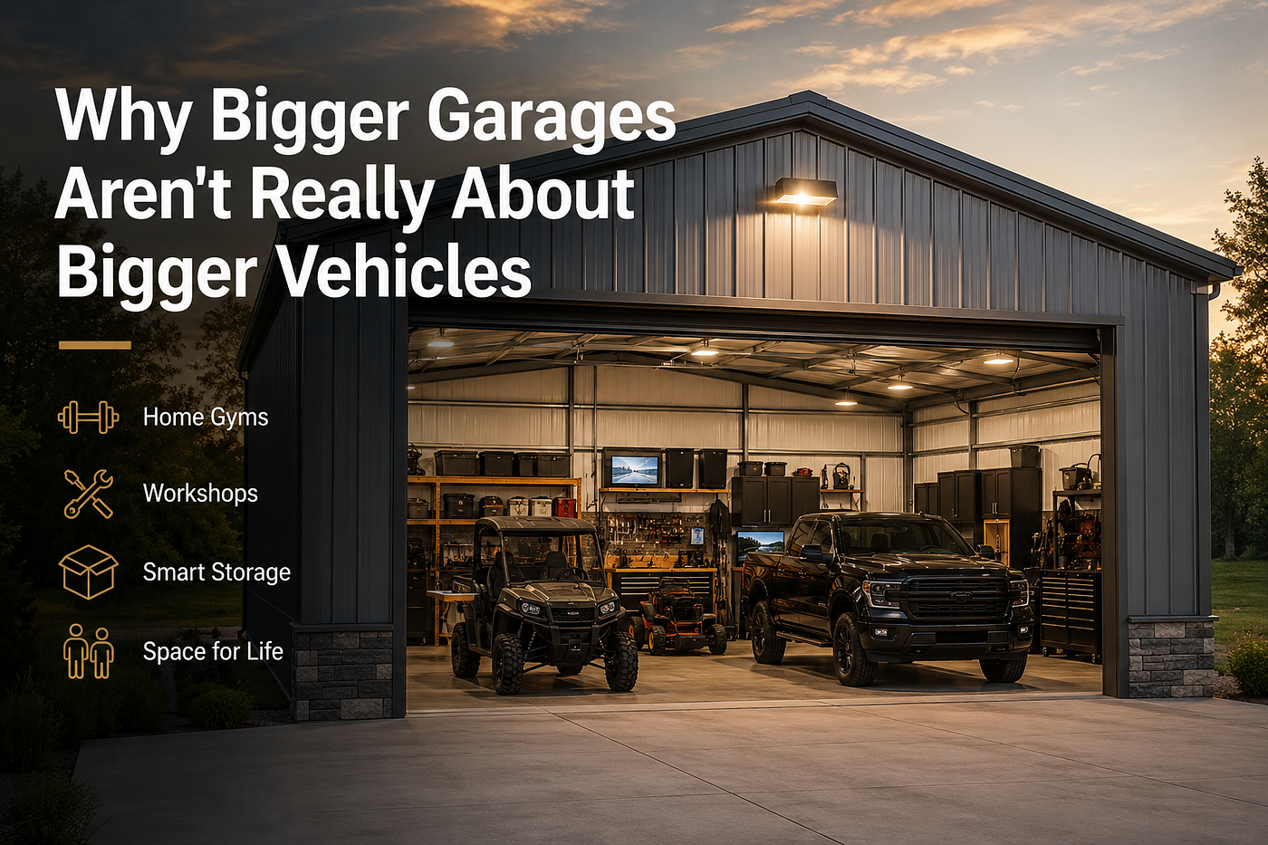 Why Bigger Garages Aren’t Really About Bigger Vehicles Anymore