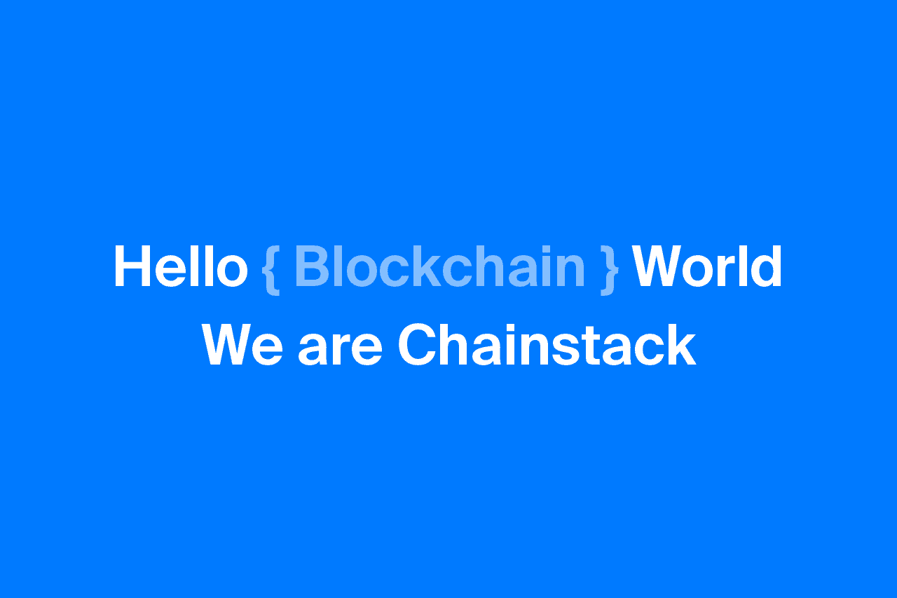 Hello Blockchain World, We Are Chainstack | by Chainstack | Chainstack |  Medium