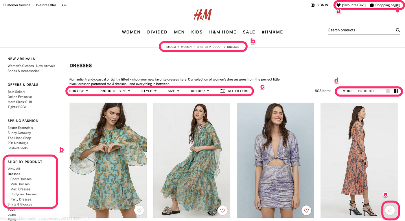 Usability Analysis of 3 Popular fashion websites — H&M, Levi's, Zara | by  Maggie Li | Medium