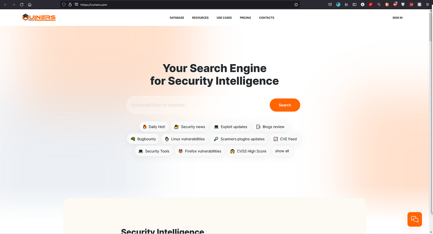 Cybersecurity Search Engine