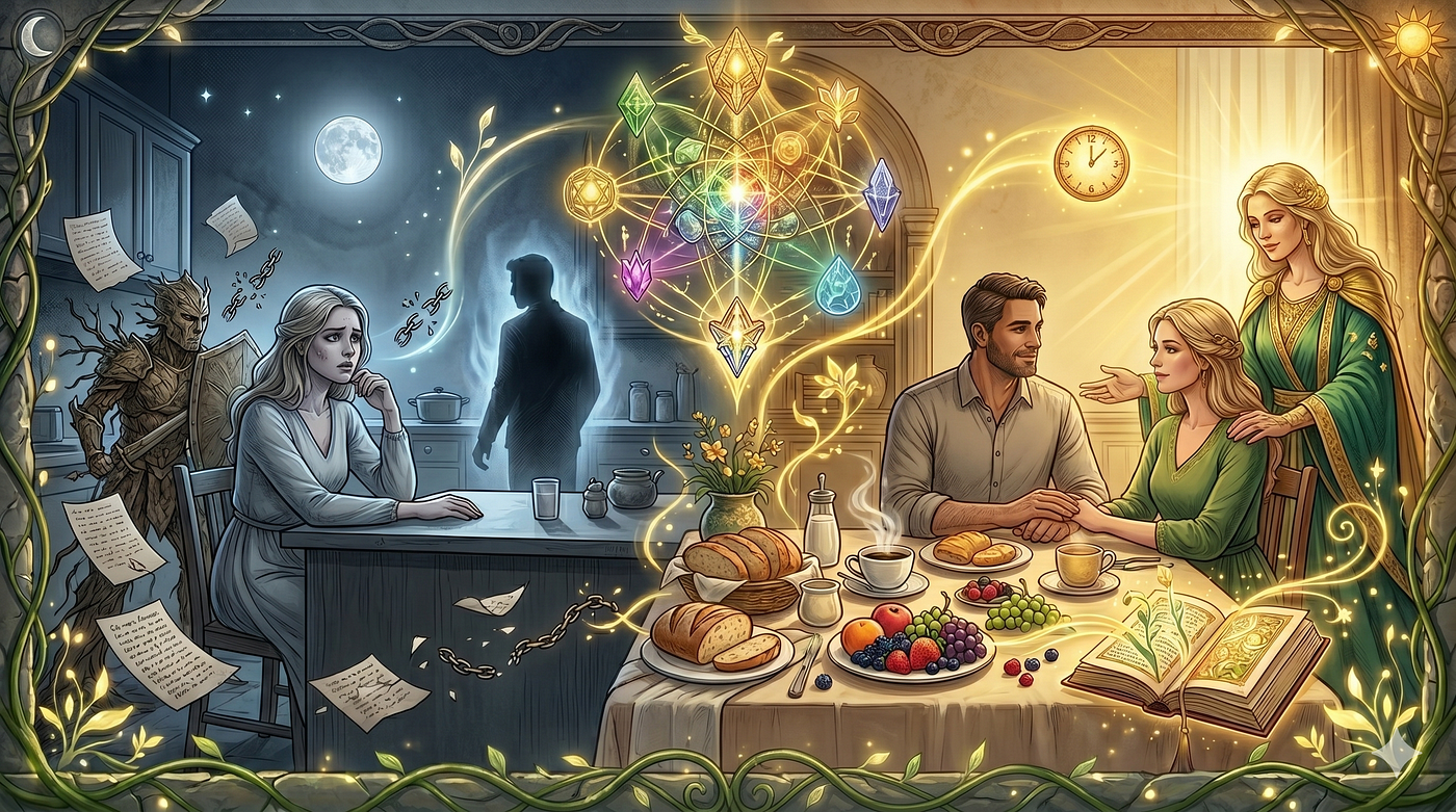 O amor que nasce no café da manhã: Por que a paz é o nível mais alto do seu Patrimônio Emocional