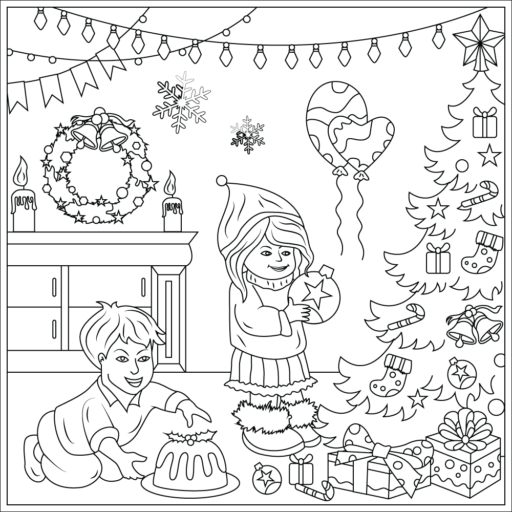 Christmas Coloring Books For Kids Bulk: Coloring pages, Chrismas Coloring  Book for adults relaxation to Relief Stress (Paperback)