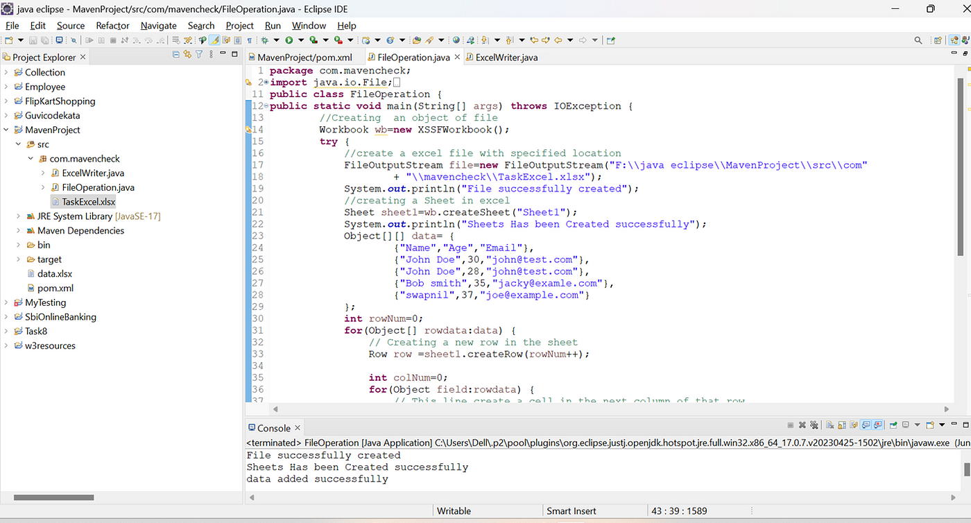 Issue in importing org.apache.poi.xssf.usermodel.XSSFWorkbook; in