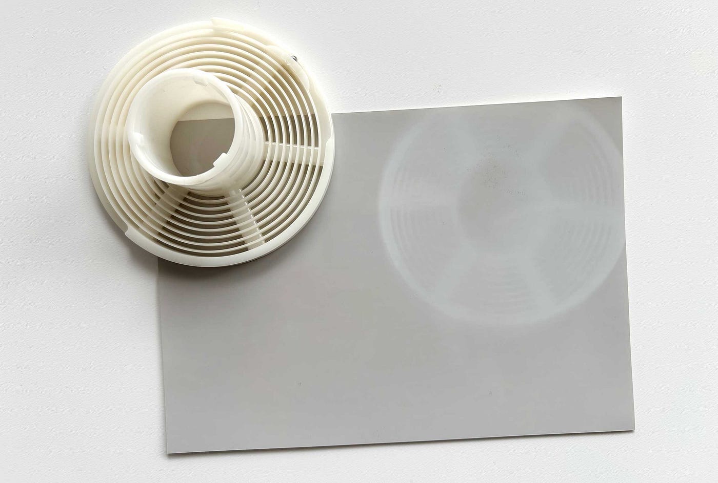 The photo paper after an hour of sunlight. Image copyright Jesse Karjalainen.