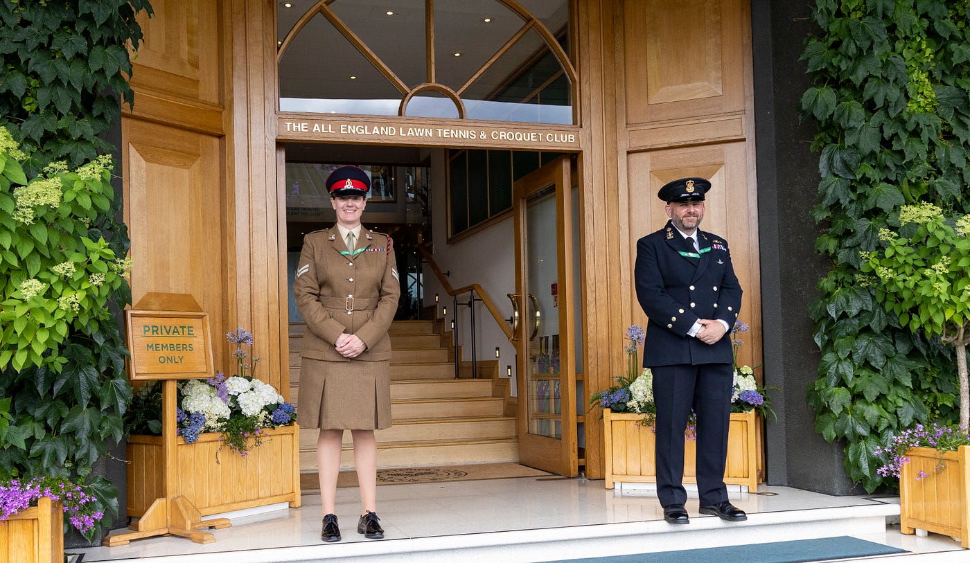 Behind the scenes with the Armed Forces at Wimbledon