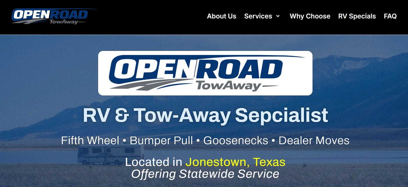 Stuck on the Road? Open Road Tow Away Can Help