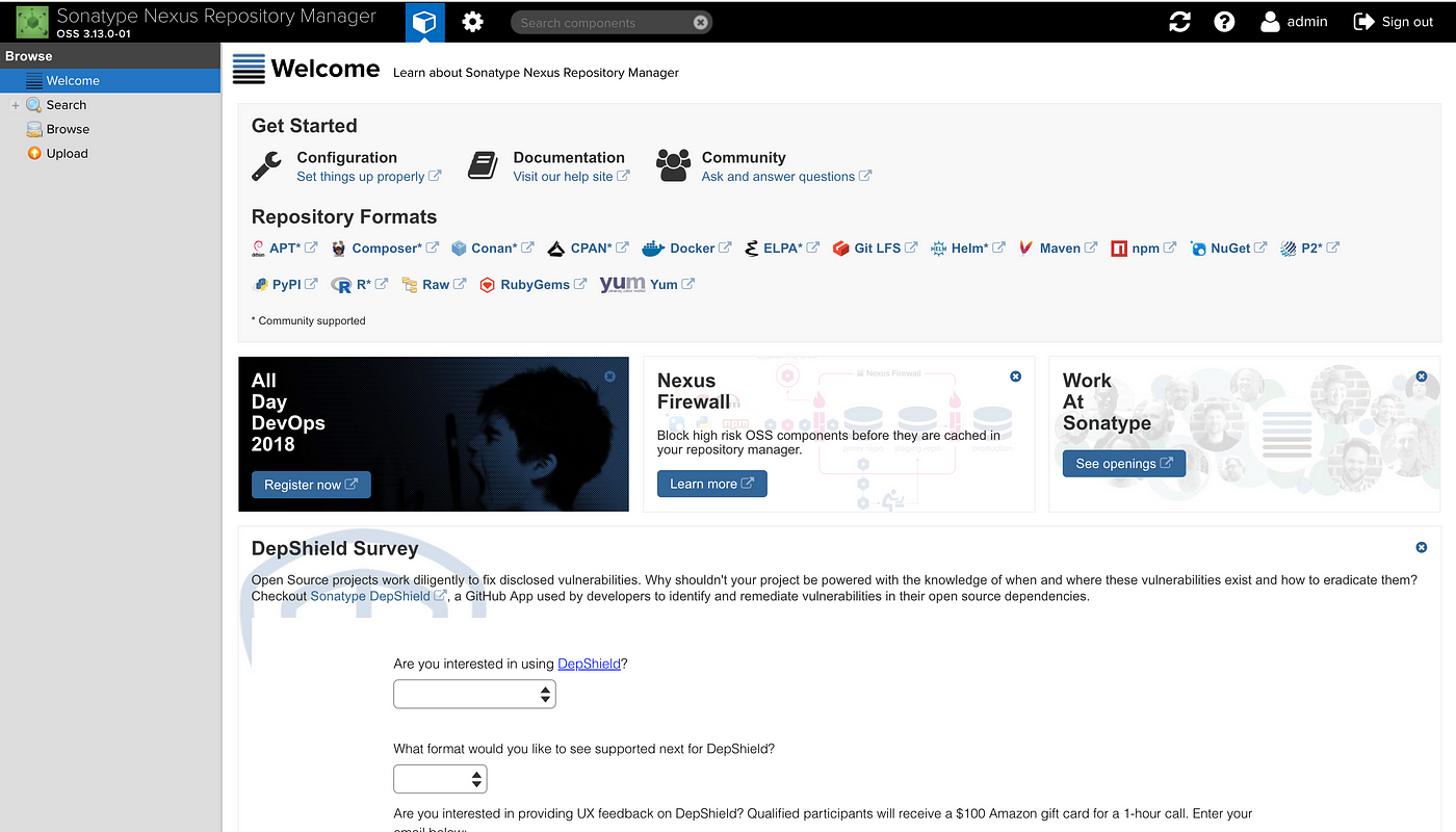 Admin password - Sonatype Nexus Repository - Sonatype Community