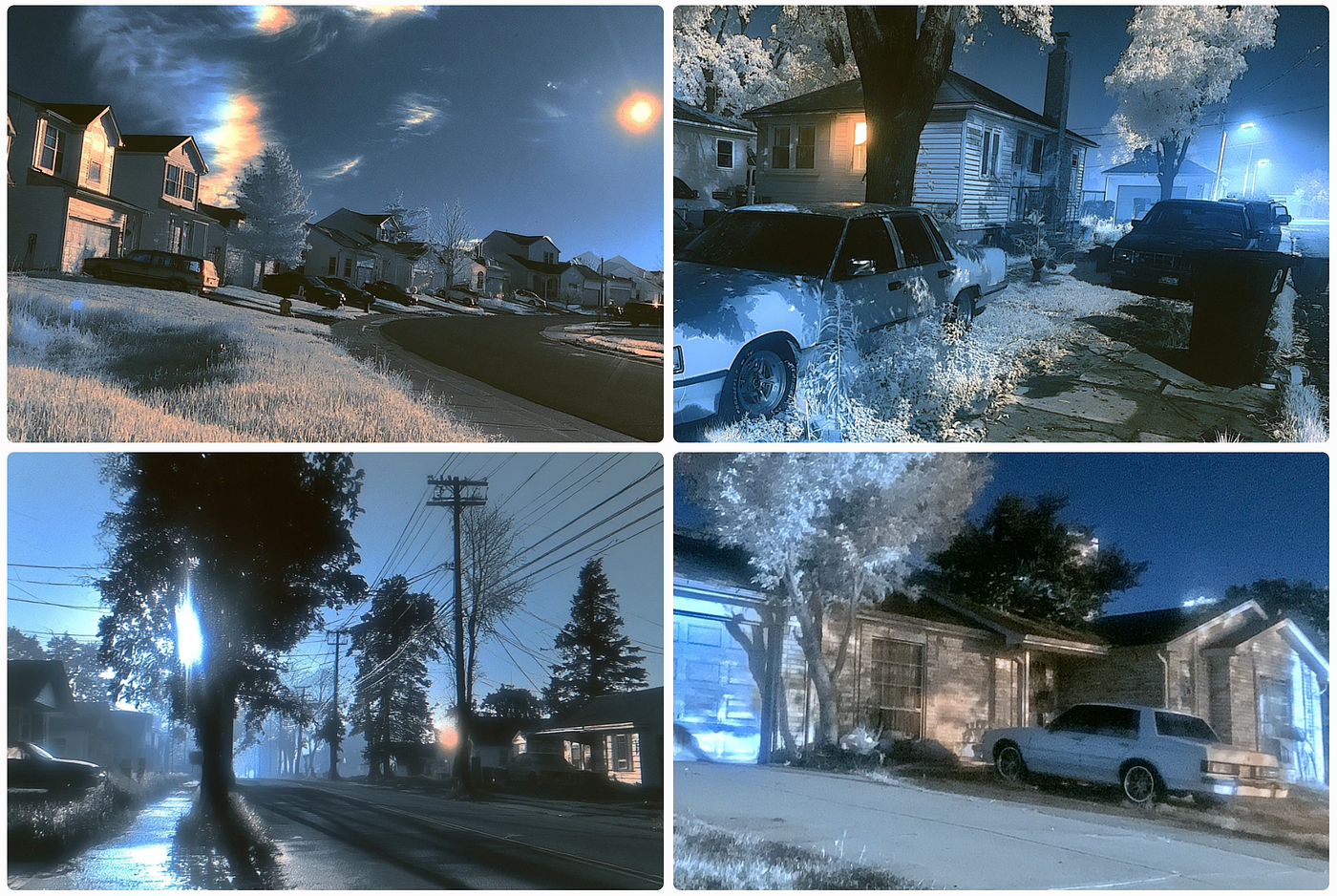 a paranormal image grid made with SREF ID: 493375626 — created by the author in the Midjourney v8.2 preview